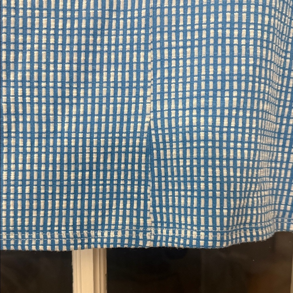 Women's Blue vintage V-Neck Top - Picture 4 of 6
